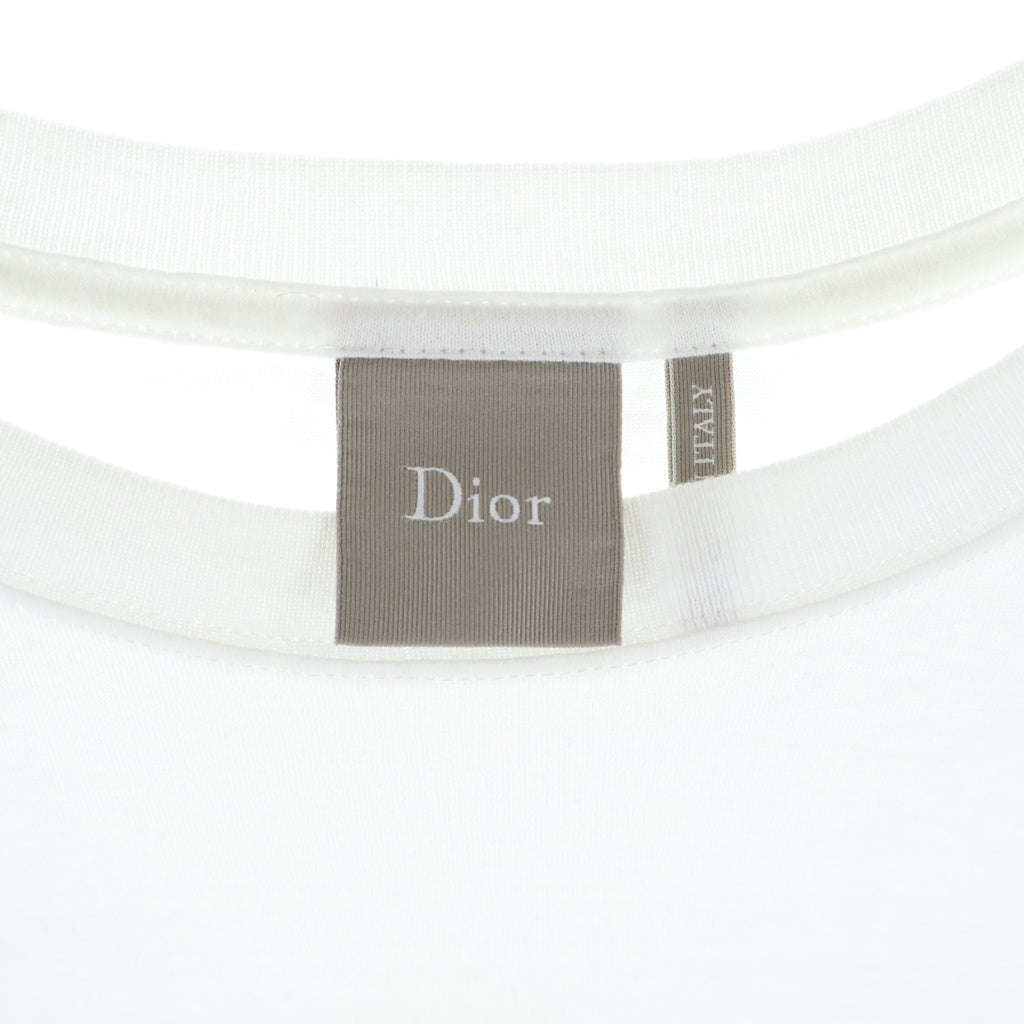 DIOR(ディオール) 26SS ロゴ刺繍半袖Tシャツ カットソー ホワイト 683J606A0677
