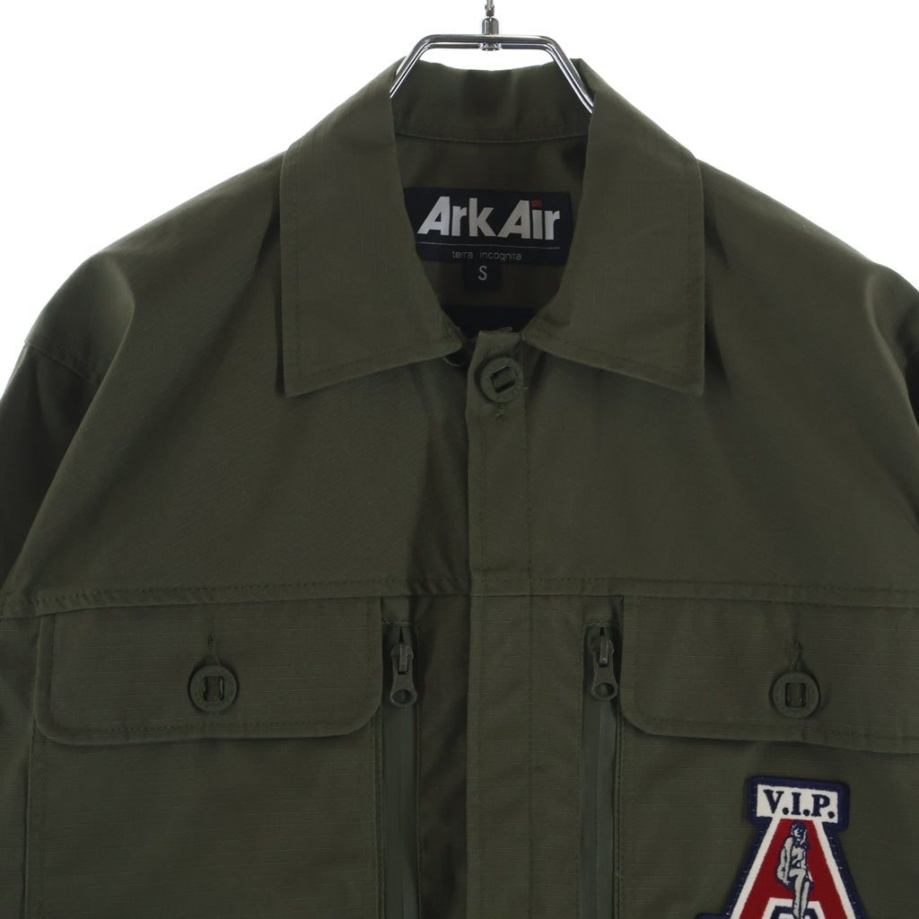 HYSTERIC GLAMOUR(ヒステリックグラマー) ×ARKAIR アークエアー ジップアップジャングルシャツ カーキ 02201AH01