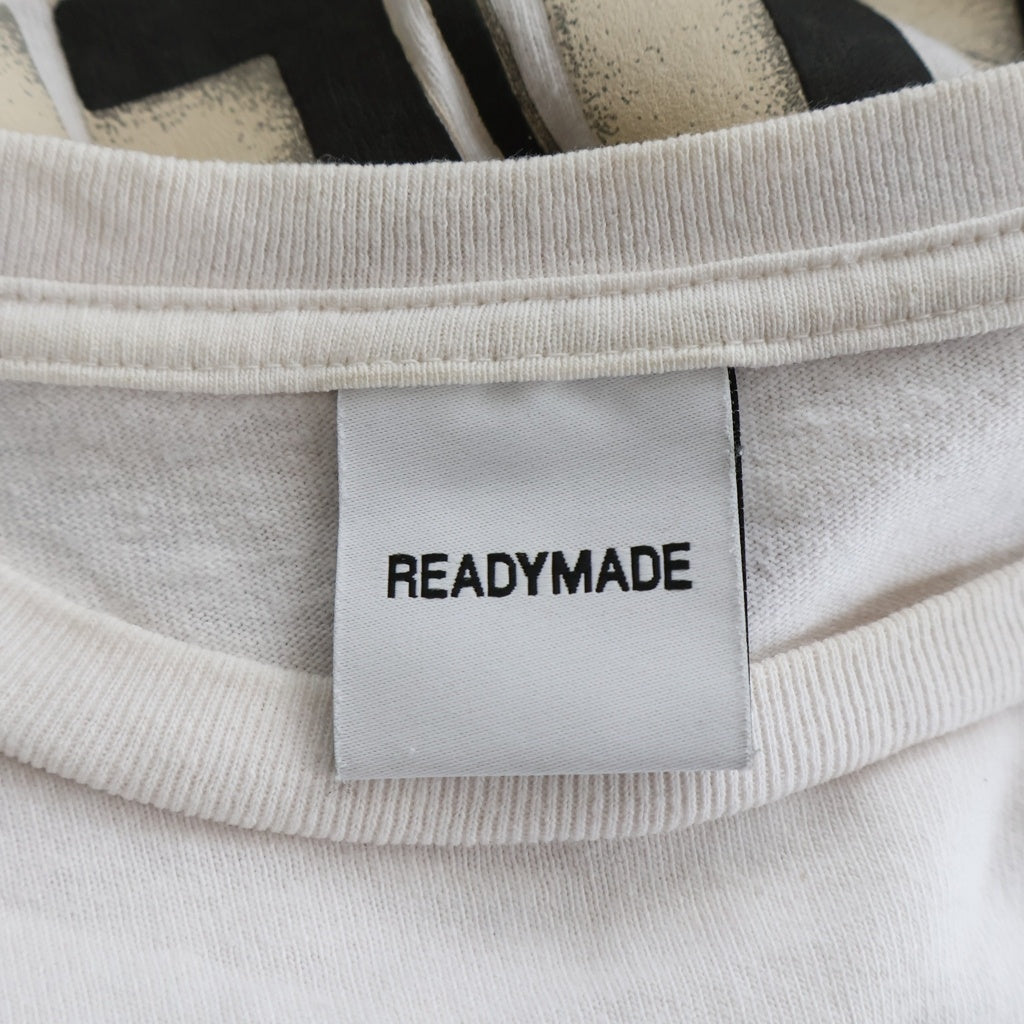 READY MADE(レディメイド) 21SS DUCHAMP T-SHIRT マルセル・デュシャン クルーネック半袖カットソーTシャツ ホワイト RE-CO-WH-00-00-141