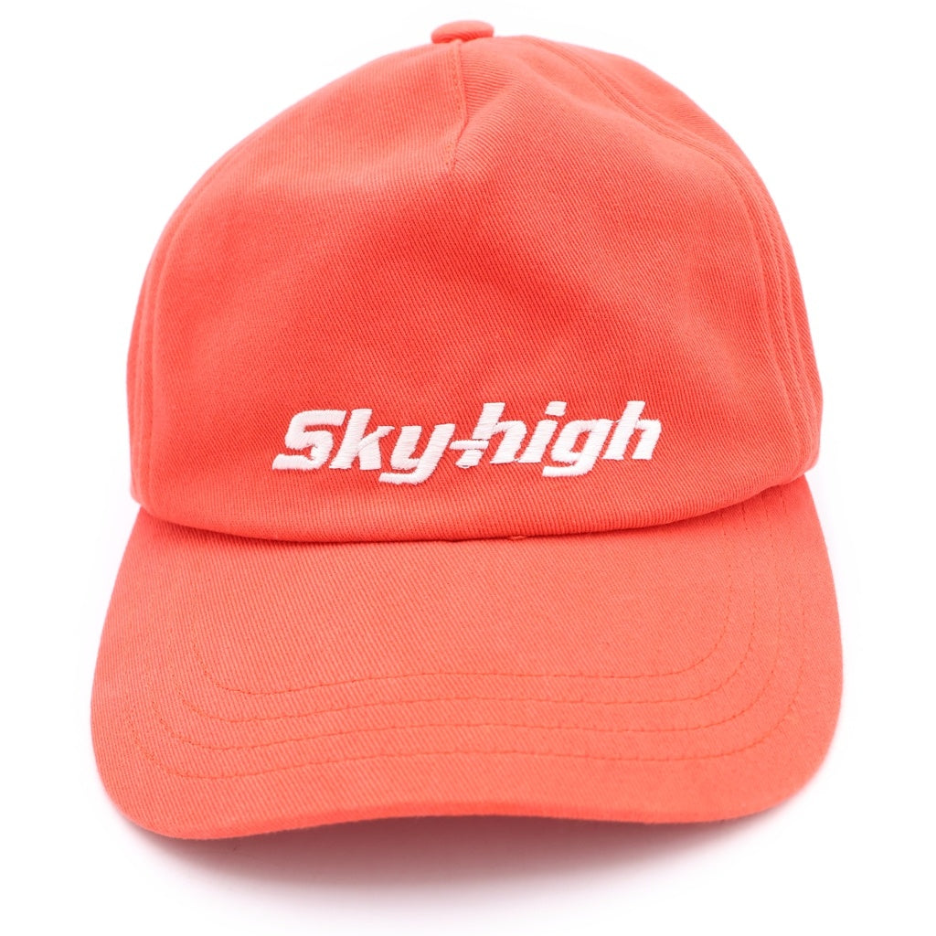 NO BRAND(ノーブランド) 24SS Sky High Farm スカイハイファーム フロントロゴ刺繍 パネルキャップ 帽子 レッド レディース