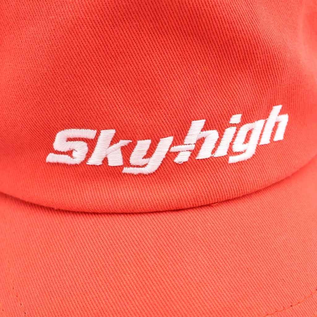 NO BRAND(ノーブランド) 24SS Sky High Farm スカイハイファーム フロントロゴ刺繍 パネルキャップ 帽子 レッド レディース