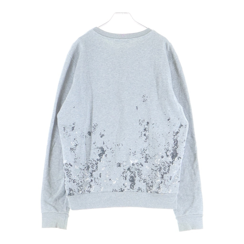 BALENCIAGA(バレンシアガ) 15AW ペイント加工 クルーネックスウェット トレーナー グレー 394093 TOK34