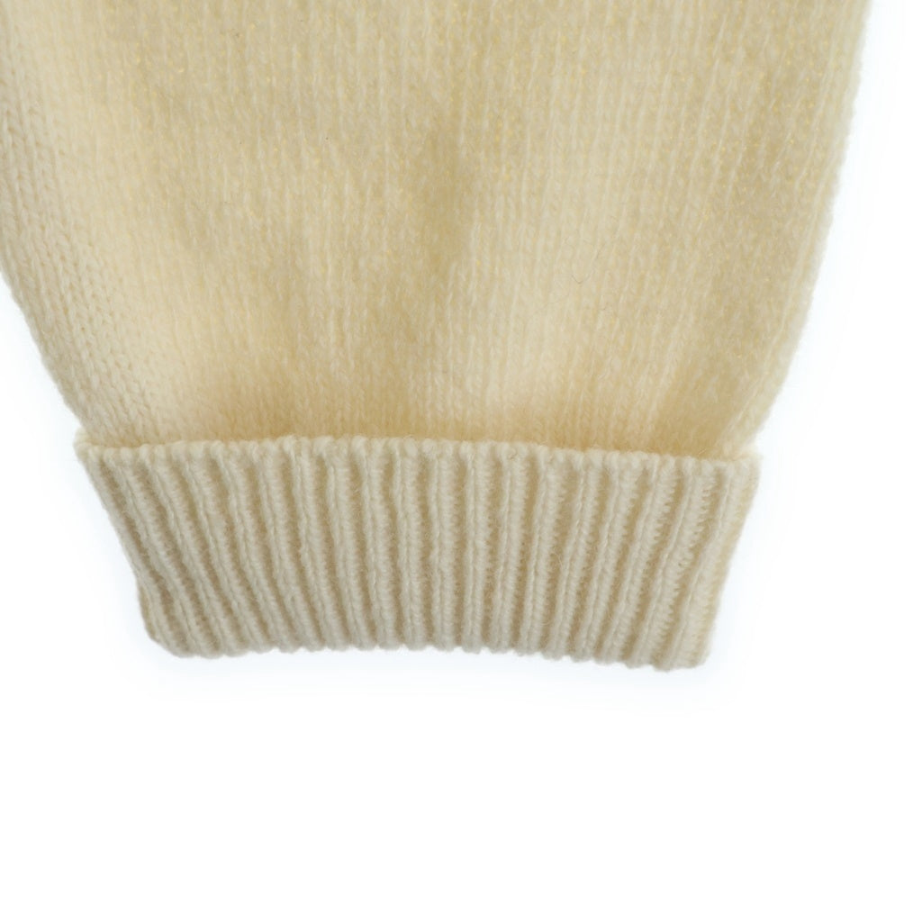 MARNI(マルニ) 22AW シェットランド フロント刺繍 クルーネック長袖ニット ベージュ GCMG0262Q0