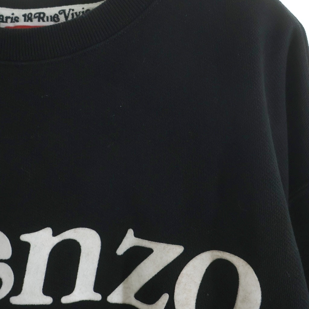 KENZO(ケンゾー) 23AW ×VERDY CLASSIC LOGO SWEAT ヴェルディ クラシックロゴ 長袖スウェットトレーナー ブラック FE55SW1464MG