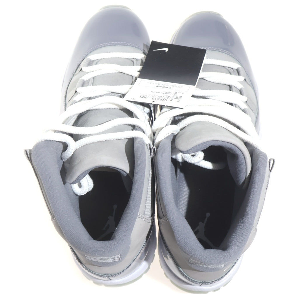 NIKE(ナイキ) AIR JORDAN 11 HIGH COOL GRAY エアジョーダン11 クールグレー エナメルハイカットスニーカー グレー US9/27cm CT8012-005