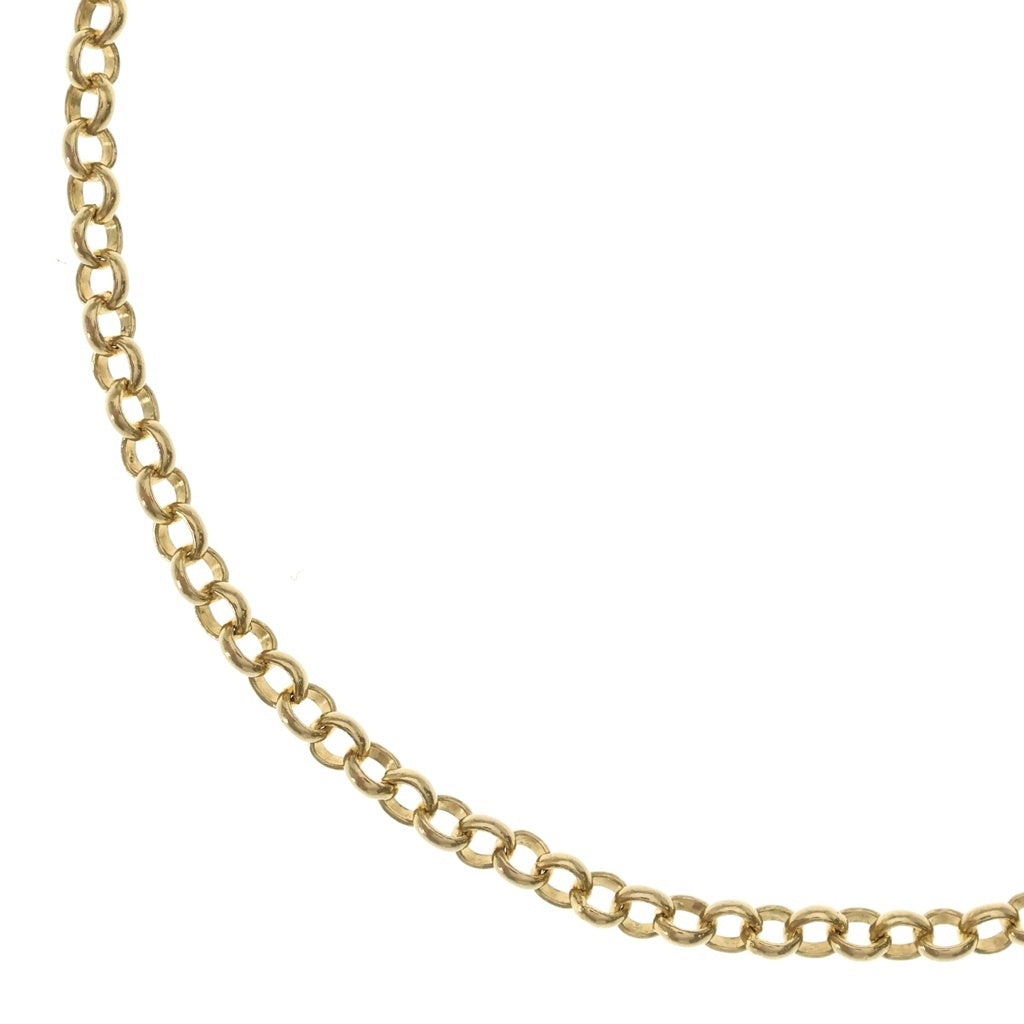 CHROME HEARTS(クロムハーツ) 22K NECKCHAIN R20 ロールチェーンネックレス 20inch ゴールド BCA011