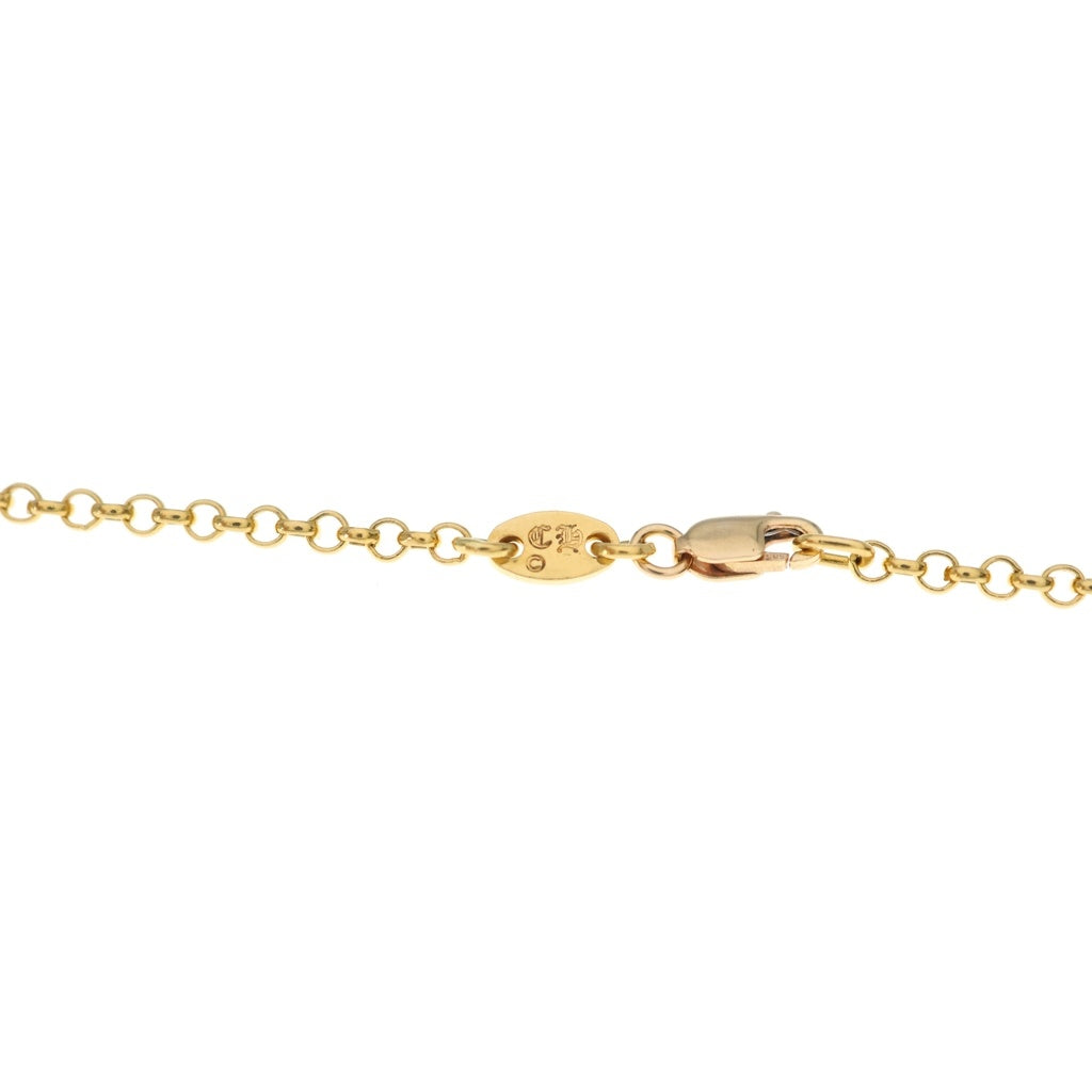 CHROME HEARTS(クロムハーツ) 22K NECKCHAIN R20 ロールチェーンネックレス 20inch ゴールド BCA011