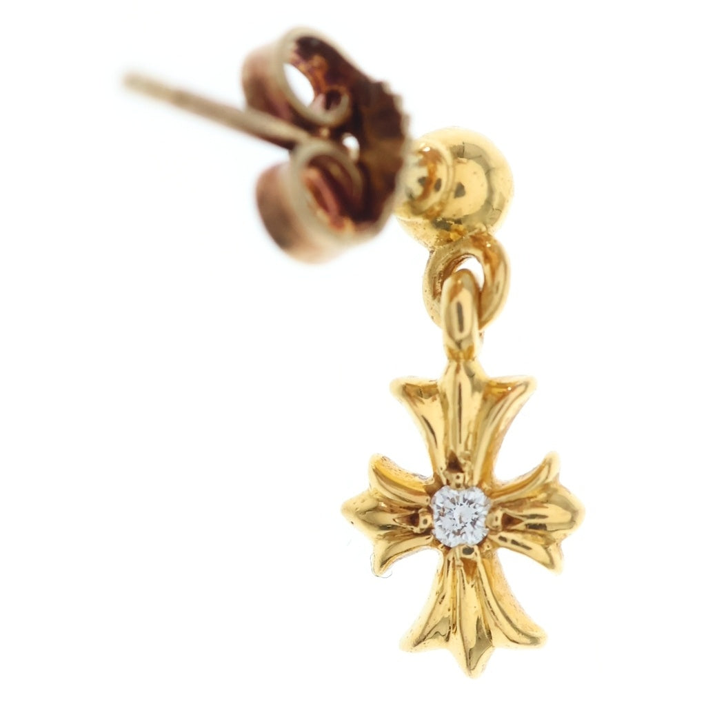 CHROME HEARTS(クロムハーツ) 22K TNY E CH PLS 1DIA タイニーE CHプラス ドロップピアス 1ダイヤ ゴールド BCA024
