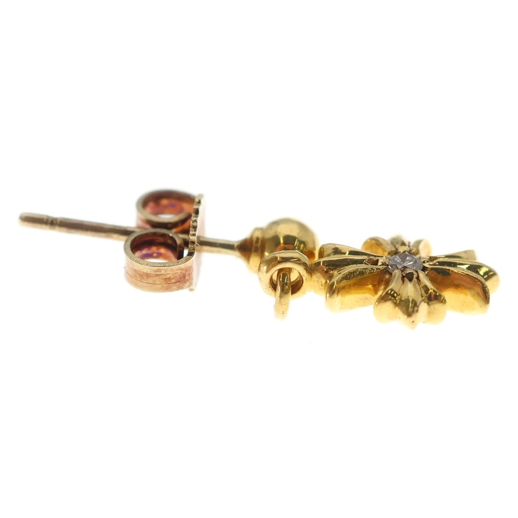 CHROME HEARTS(クロムハーツ) 22K TNY E CH PLS 1DIA タイニーE CHプラス ドロップピアス 1ダイヤ ゴールド BCA024
