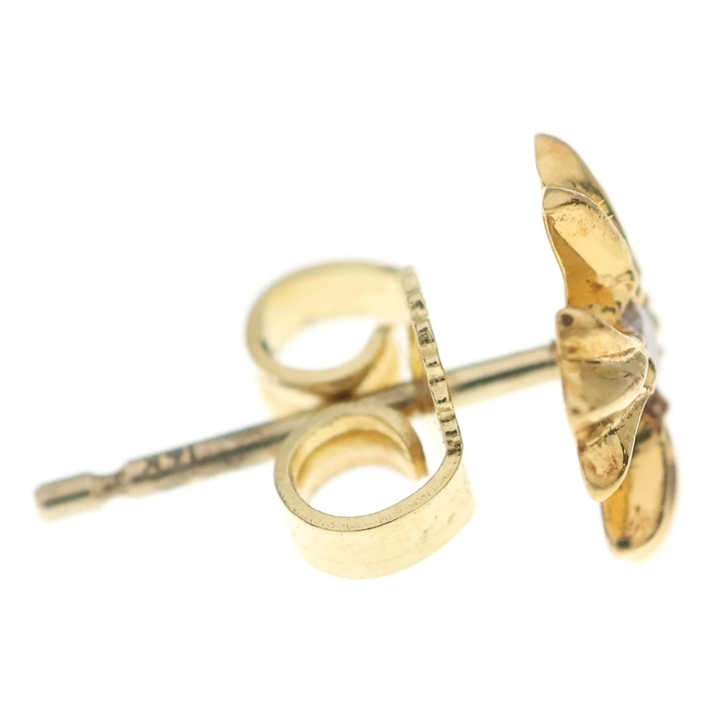 CHROME HEARTS(クロムハーツ) 22K CH PLUS 1DIA STUD CHプラス スタッドピアス ゴールド