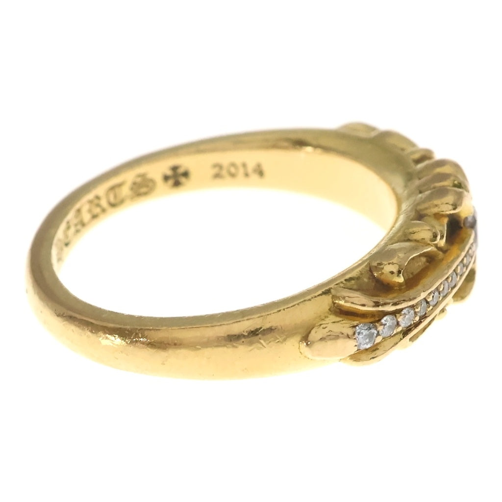 CHROME HEARTS(クロムハーツ) 22K BABYCLSC P/DIA ベイビークラシック フローラルクロスリング PAVEダイヤ ゴールド BCA055 レディース