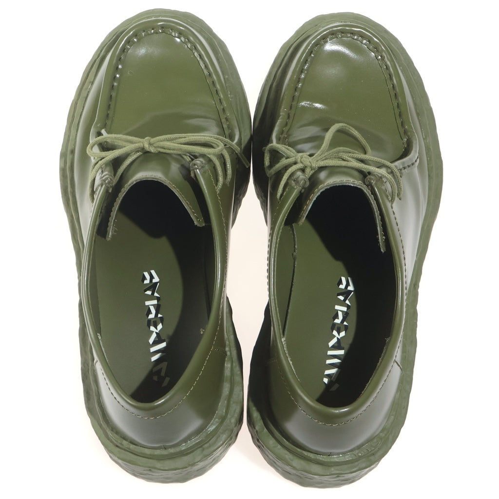 CAMPER(カンペール) VAMONOS レザー ダービーシューズ グリーン A500019-003
