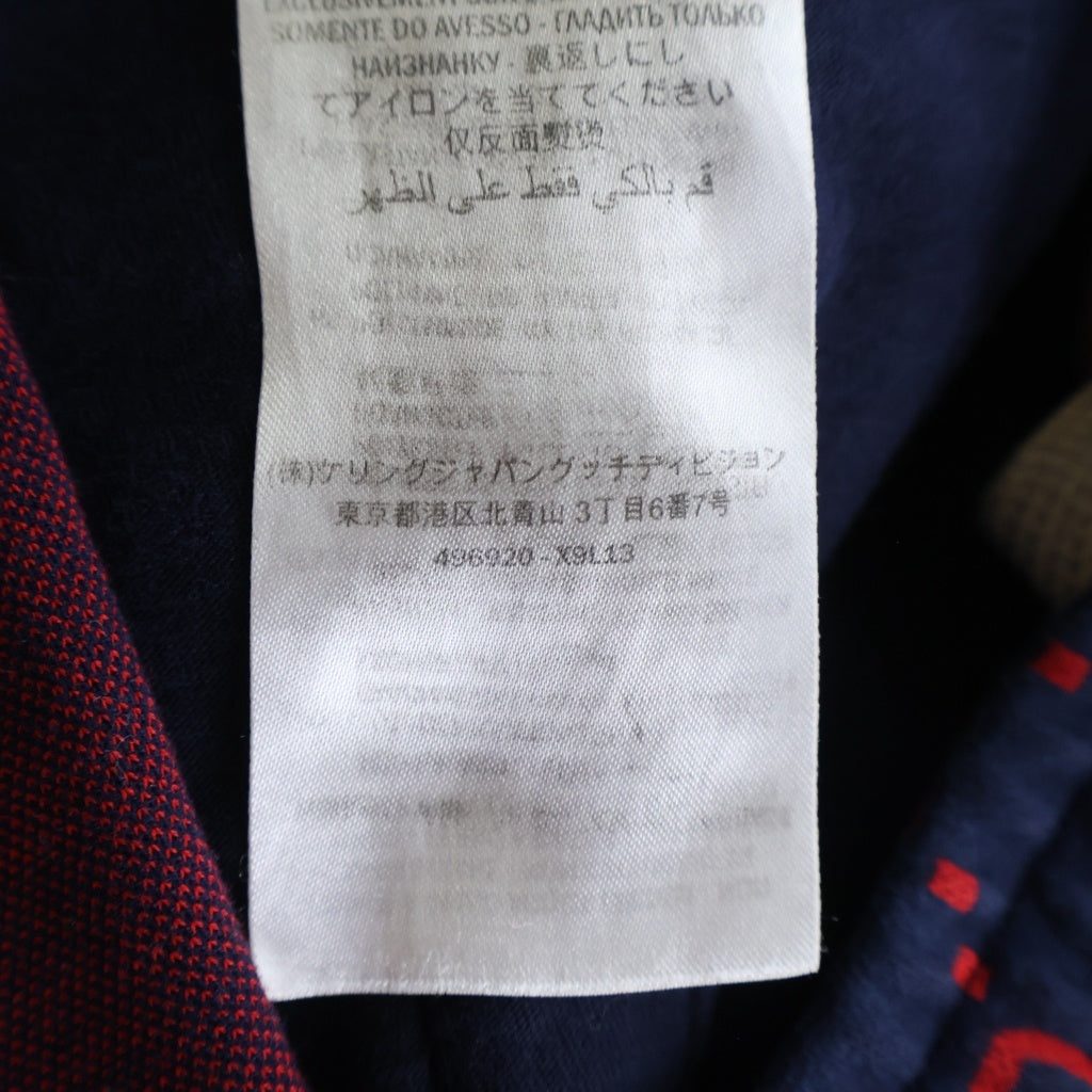 GUCCI(グッチ) 18SS GG Jacquard Sweat Pants GGジャカードスウェットテクニカルパンツ サイドシェリーライン総柄トラックパンツ レッド 496920 X9L13
