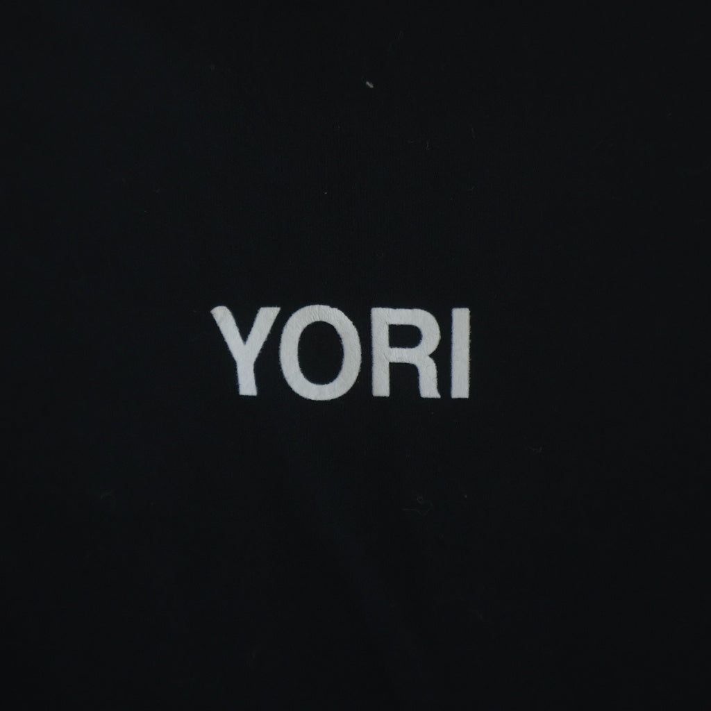 YORI SPORT(ヨリ スポーツ) 25SS ESSENTIAL TOP ドローストリング ハイネックロングスリーブTシャツ ブラック