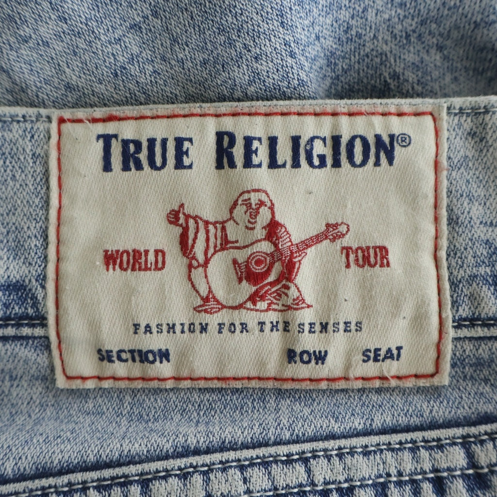 TRUE RELIGION(トゥルーレリジョン) ROCCO Relaxed Skinny リラックススキニーデニムパンツ ストレートパンツ インディゴ