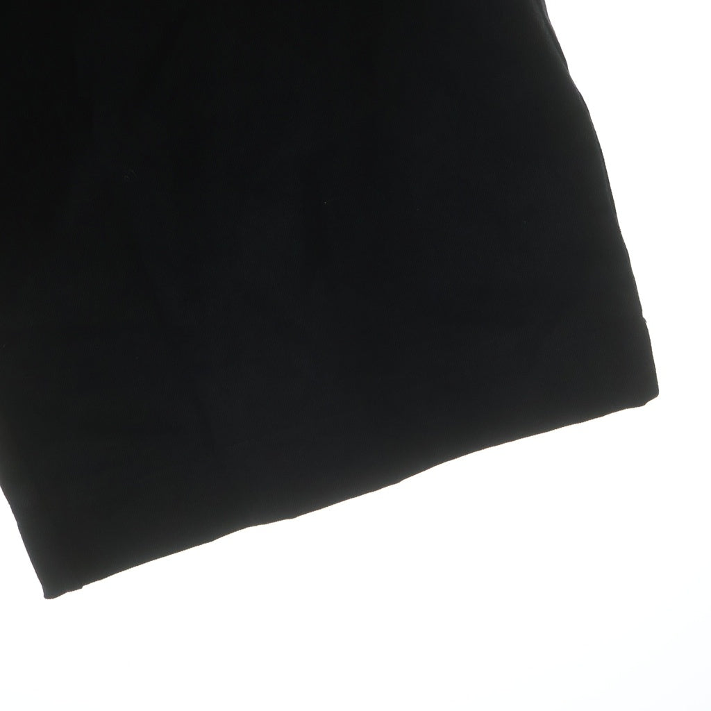 YORI SPORT(ヨリ スポーツ) ZIP OFF UNDERWEAR DENIM ダメージ加工 ショーツ切替 ワイドデニムパンツ ブラック
