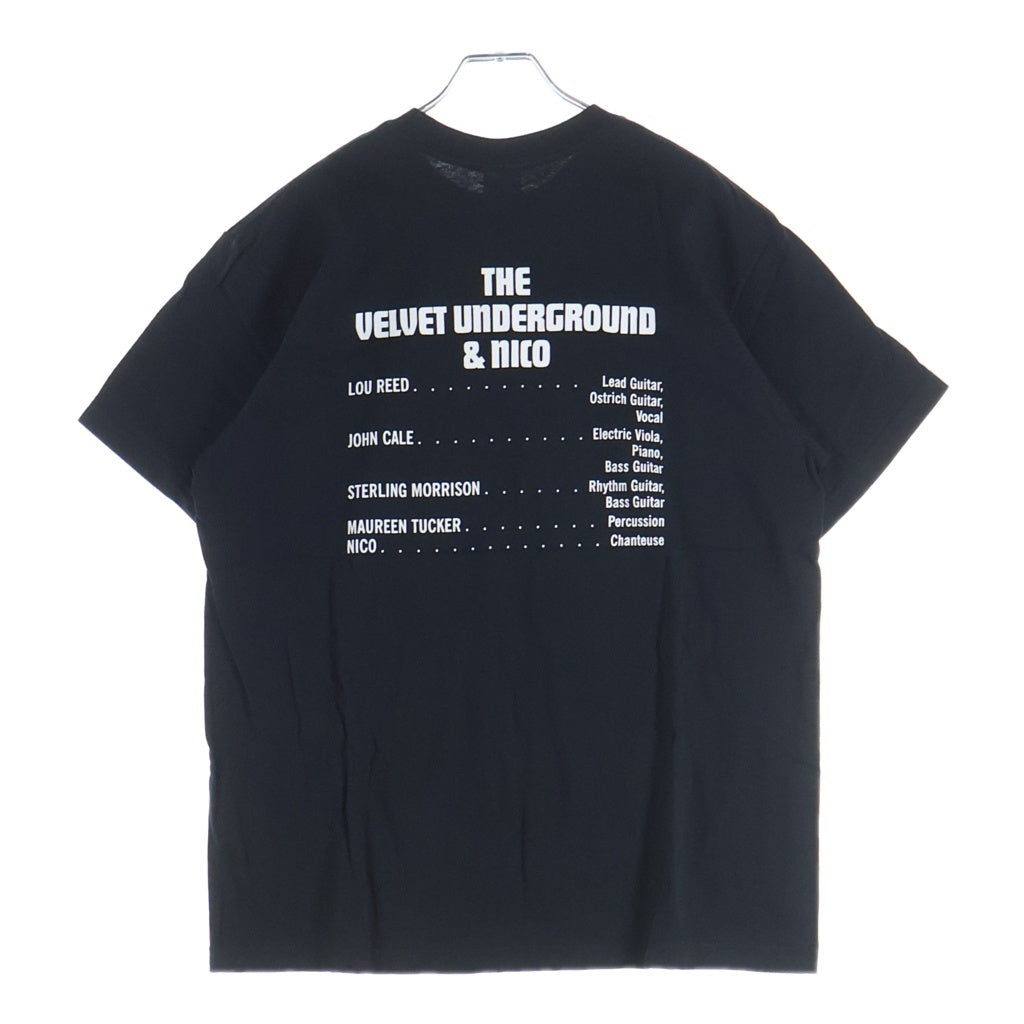 SUPREME(シュプリーム) 19AW The Velvet Underground & Nico Tee ザ ベルベット アンダーグラウンド 半袖Tシャツ カットソー ブラック