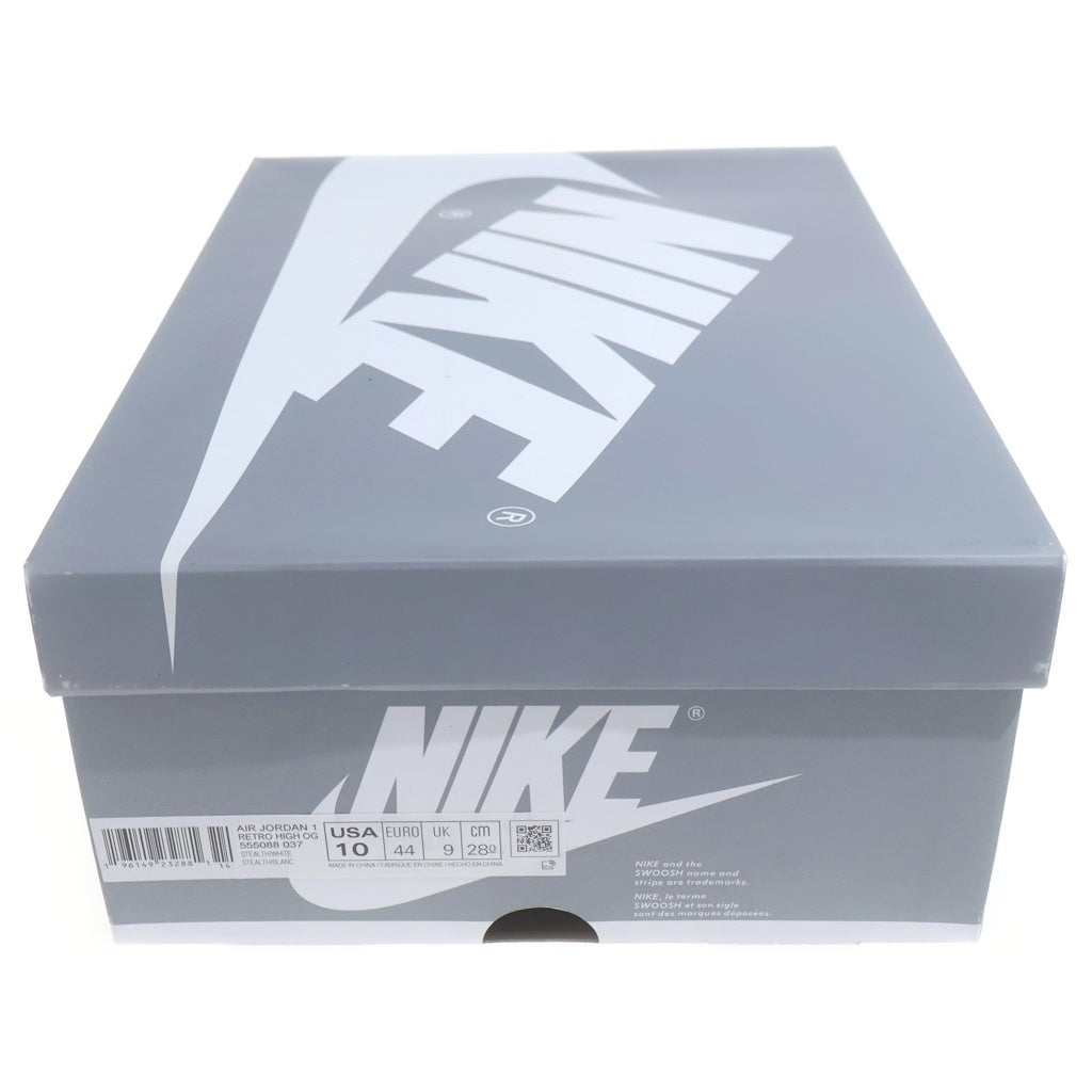 NIKE(ナイキ) Air Jordan 1 High OG Stealth エアジョーダン1 ハイ OG ステルス ハイカットスニーカー シューズ グレー 555088-037