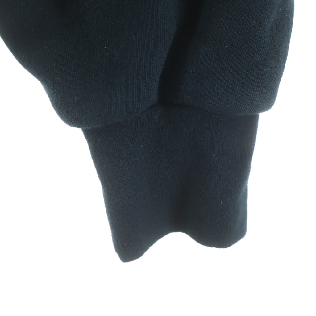 FEAR OF GOD ESSENTIALS(フィアオブゴッド エッセンシャルズ) HEAVY FLEECE VINTAGE SHRUKEN HOODIE フロントプリント プルオーバーフリースパーカー ブラック