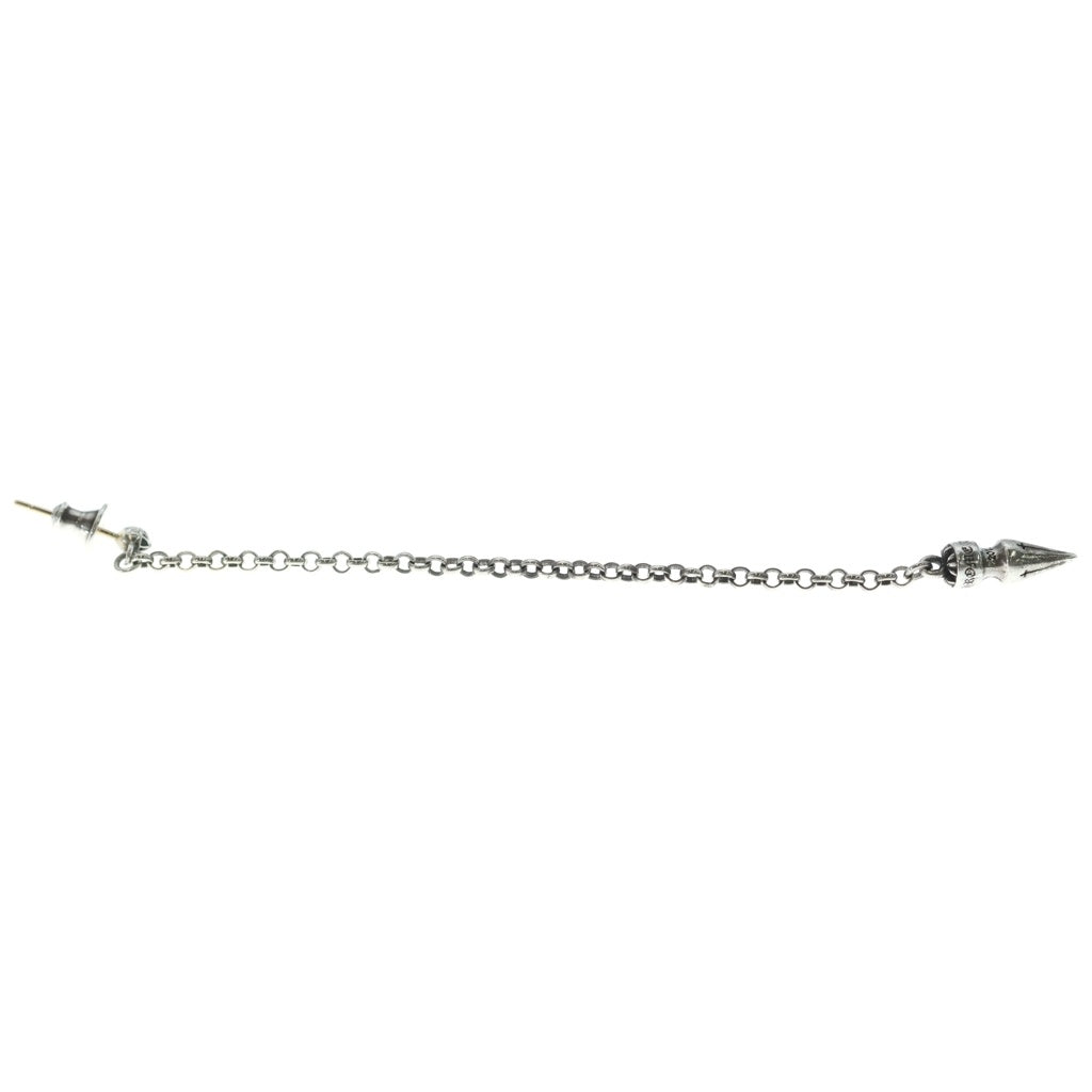 CHROME HEARTS(クロムハーツ) CHAIN SPIKE DROP チェーンスパイク ドロップピアス シルバー