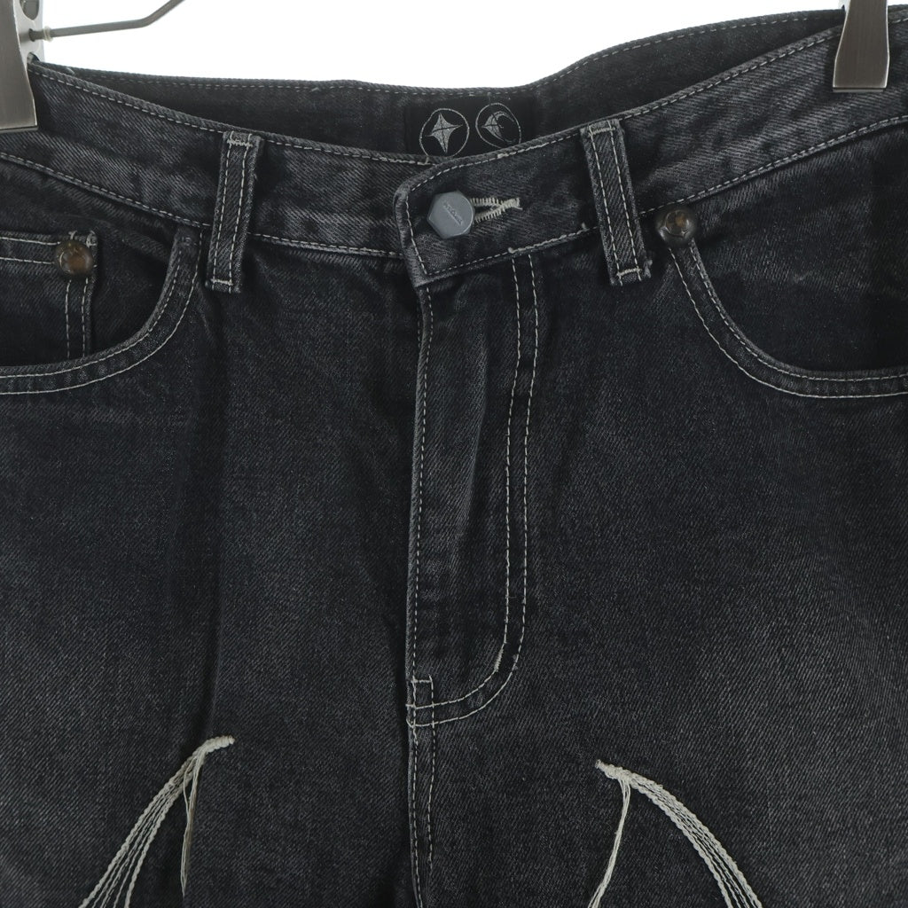 THUG CLUB(サグクラブ) 24SS TRIBAL TREE DENIM PANTS トライバルツリー デニムパンツ グレー TC24PT0502
