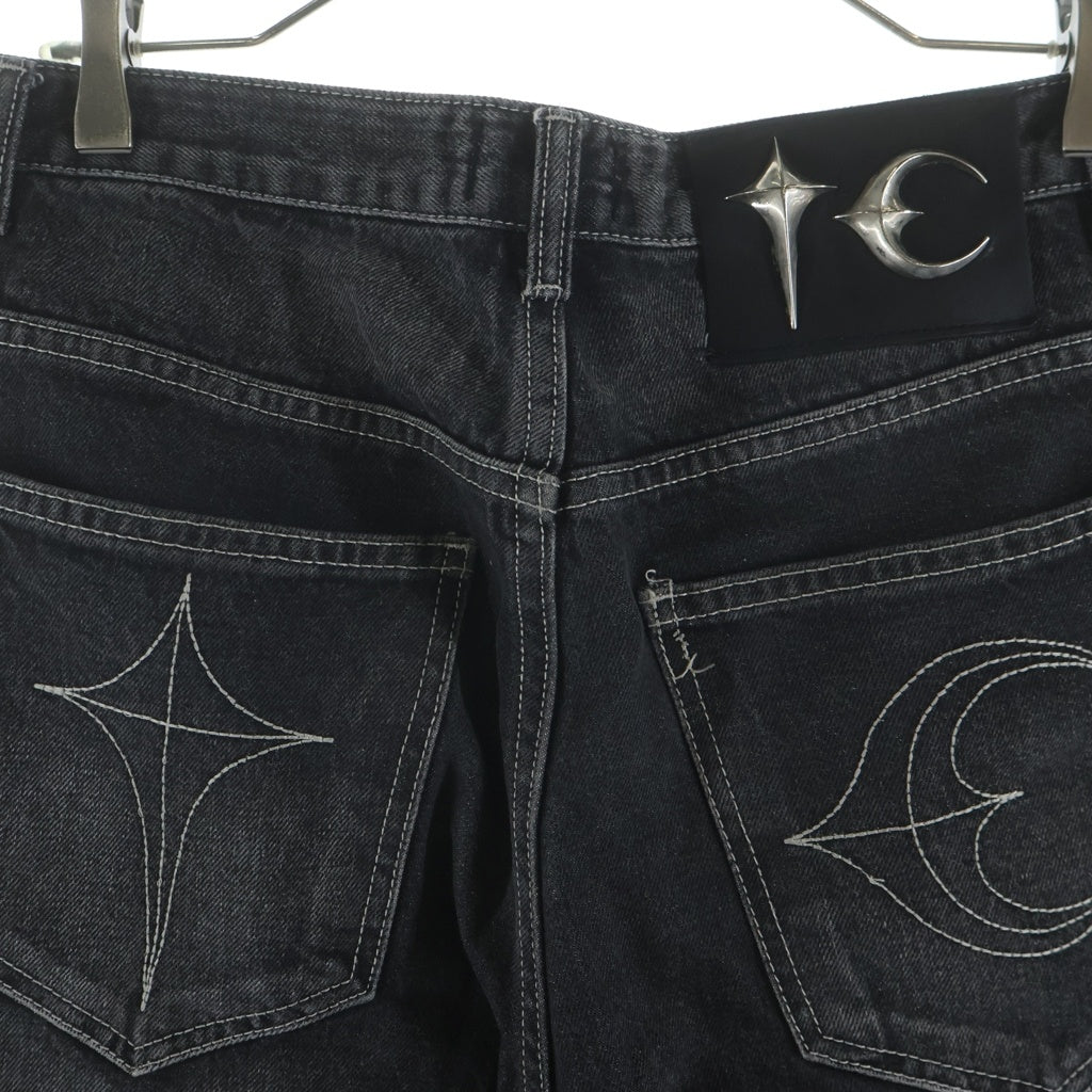 THUG CLUB(サグクラブ) 24SS TRIBAL TREE DENIM PANTS トライバルツリー デニムパンツ グレー TC24PT0502