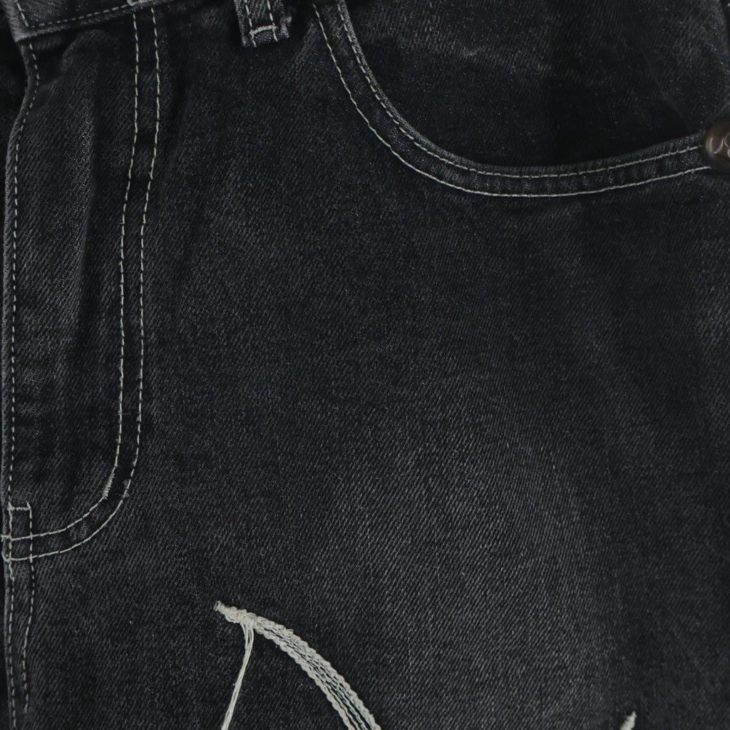 THUG CLUB(サグクラブ) 24SS TRIBAL TREE DENIM PANTS トライバルツリー デニムパンツ グレー TC24PT0502