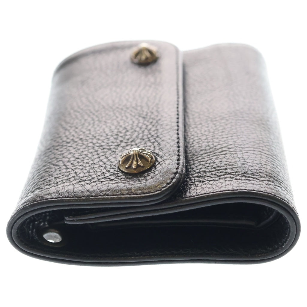 CHROME HEARTS(クロムハーツ) WAVE MINI ウェーブミニ レザーウォレット 財布 ブラック