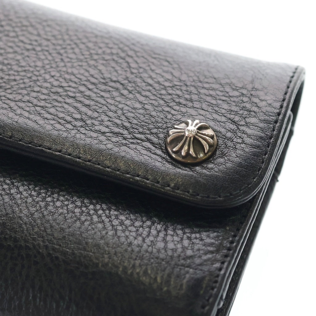 CHROME HEARTS(クロムハーツ) WAVE MINI ウェーブミニ レザーウォレット 財布 ブラック