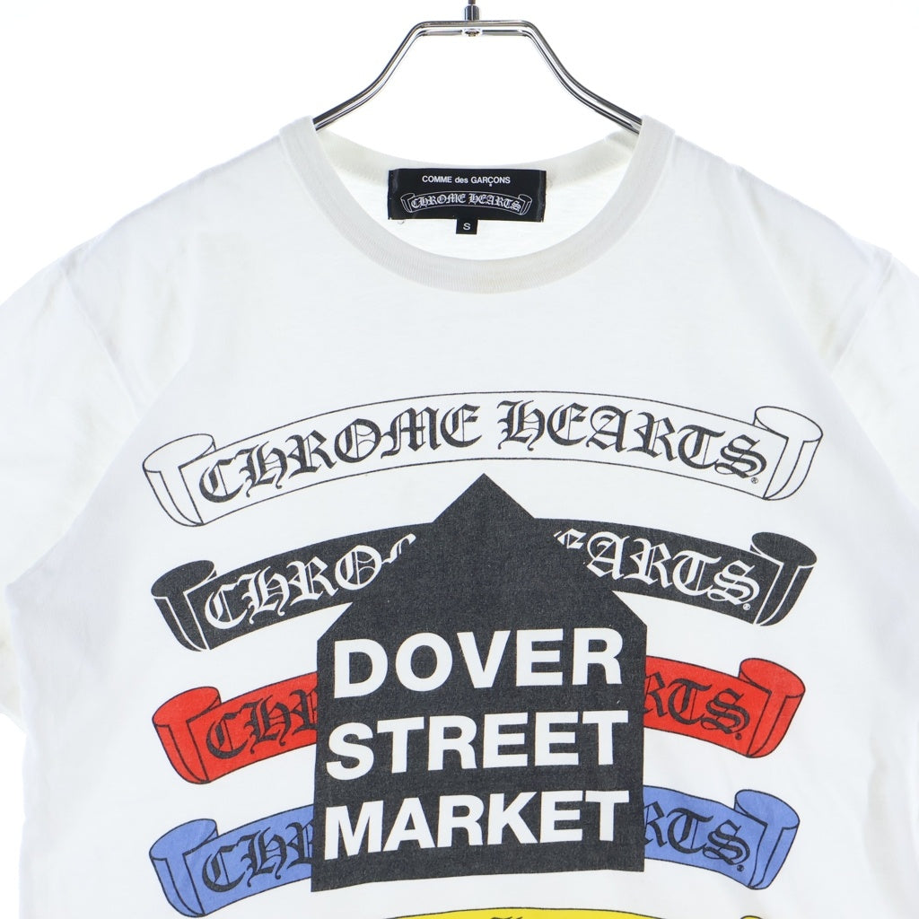 CHROME HEARTS(クロムハーツ) ×Comme des Garcons Dover Street Market コムデギャルソン ドーバーストリートマーケット 半袖Tシャツ カットソー ホワイト -