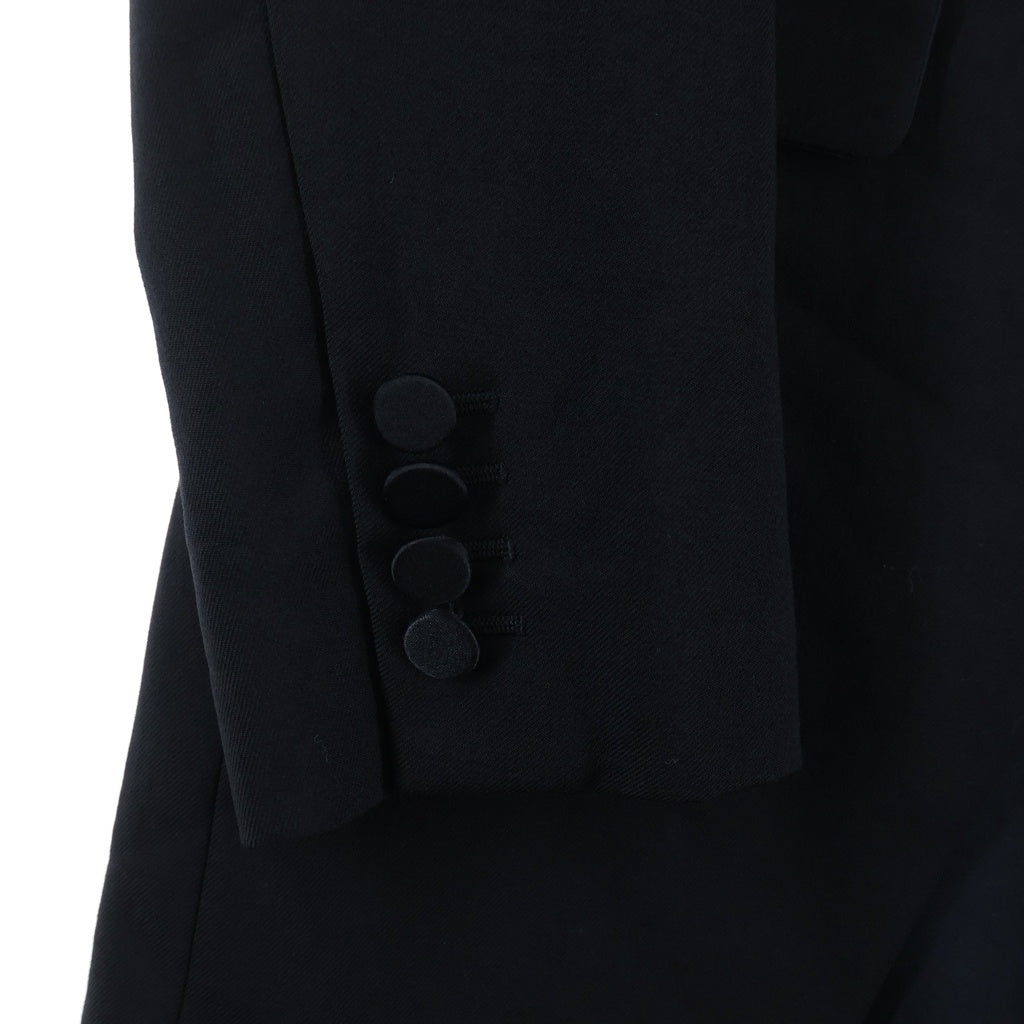 SAINT LAURENT PARIS(サンローランパリ) 13年 エディ期 サテンラペル スモーキング燕尾ジャケット ブラック 343465 YM39M