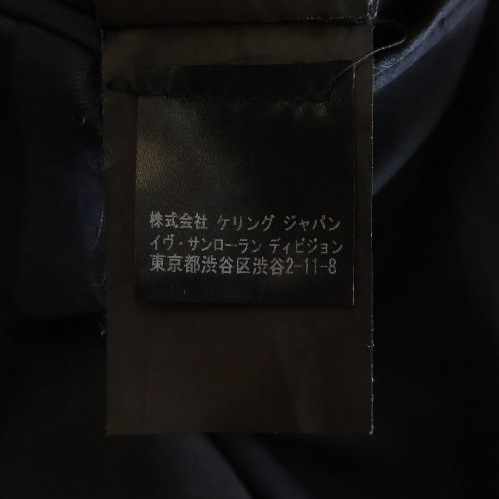 SAINT LAURENT PARIS(サンローランパリ) 13年 エディ期 サテンラペル スモーキング燕尾ジャケット ブラック 343465 YM39M