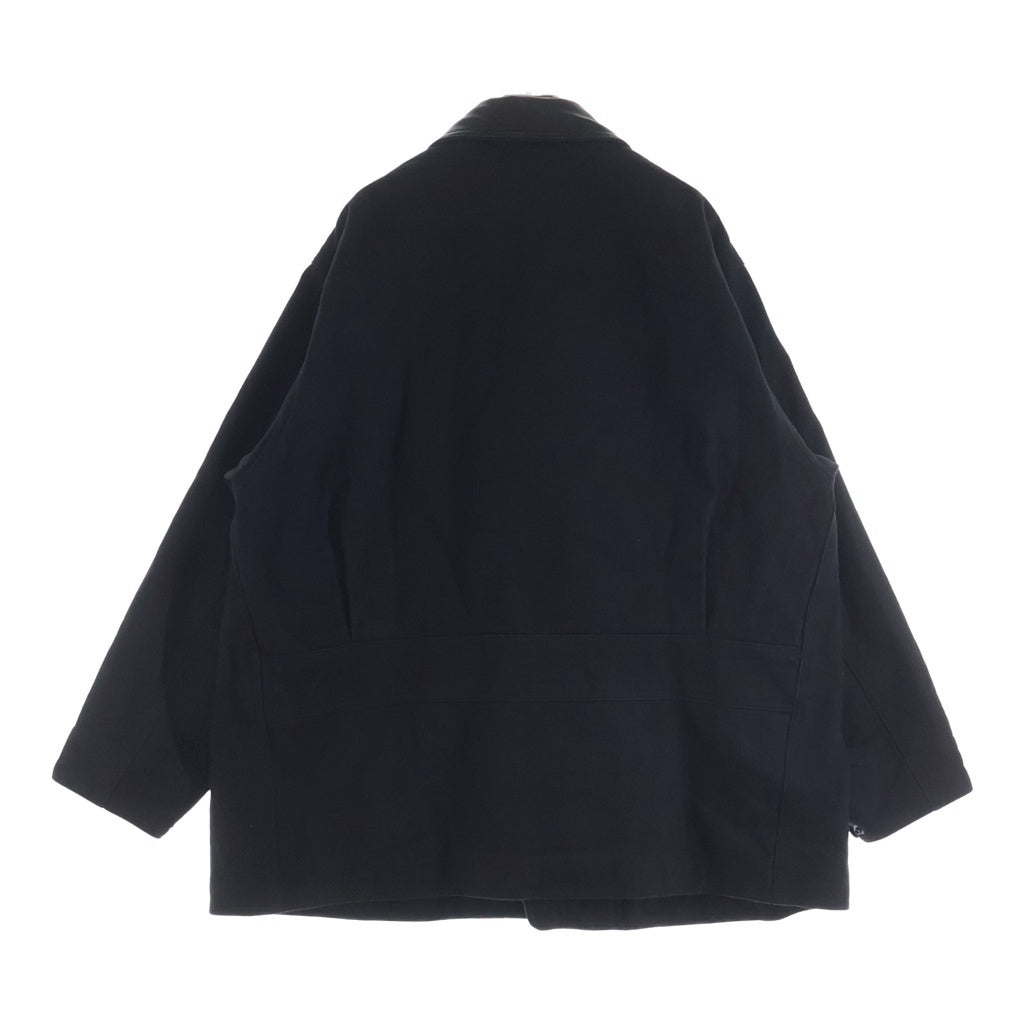 COMOLI(コモリ) 25AW デニムレザーワークジャケット ブラック C03-01015