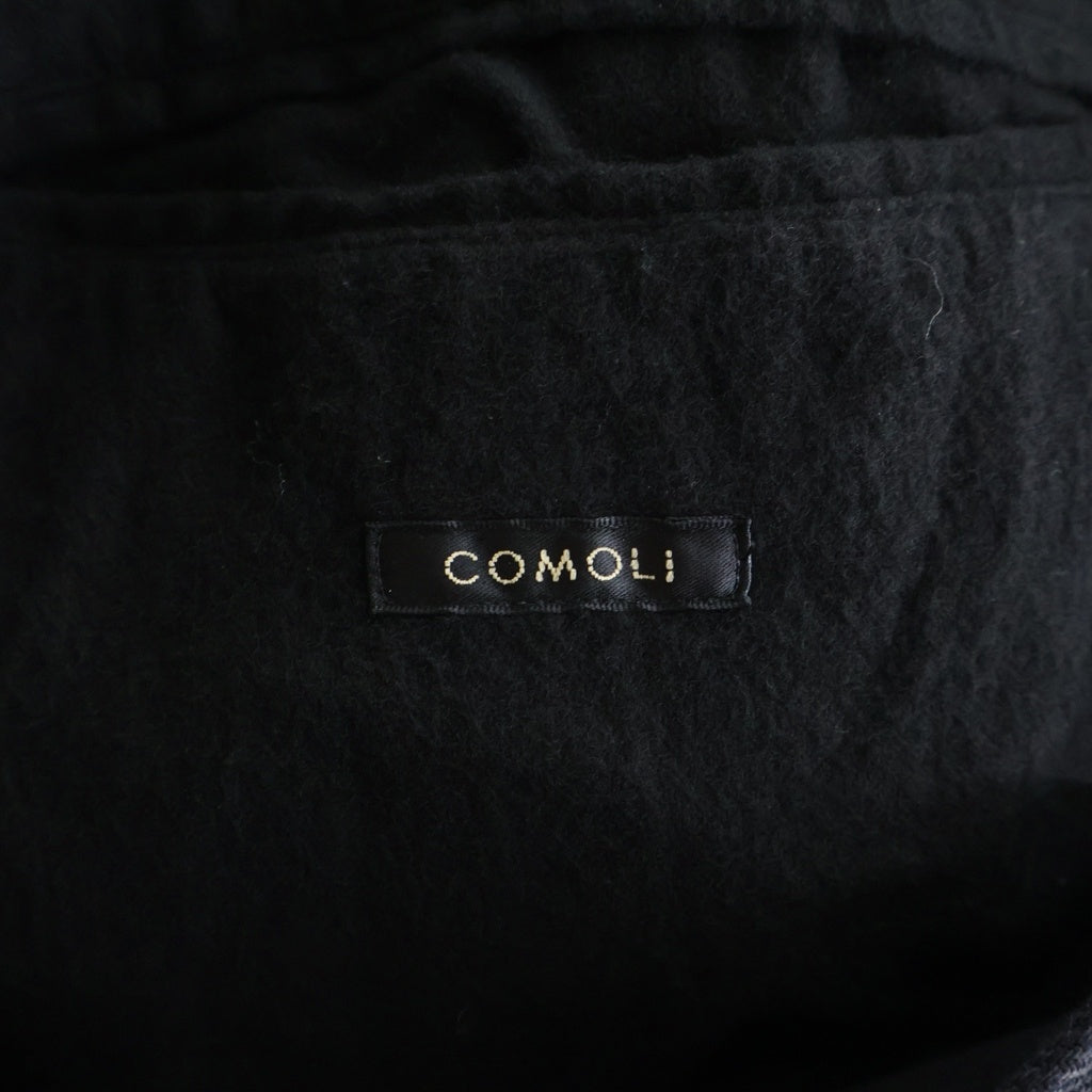 COMOLI(コモリ) 25AW デニムレザーワークジャケット ブラック C03-01015