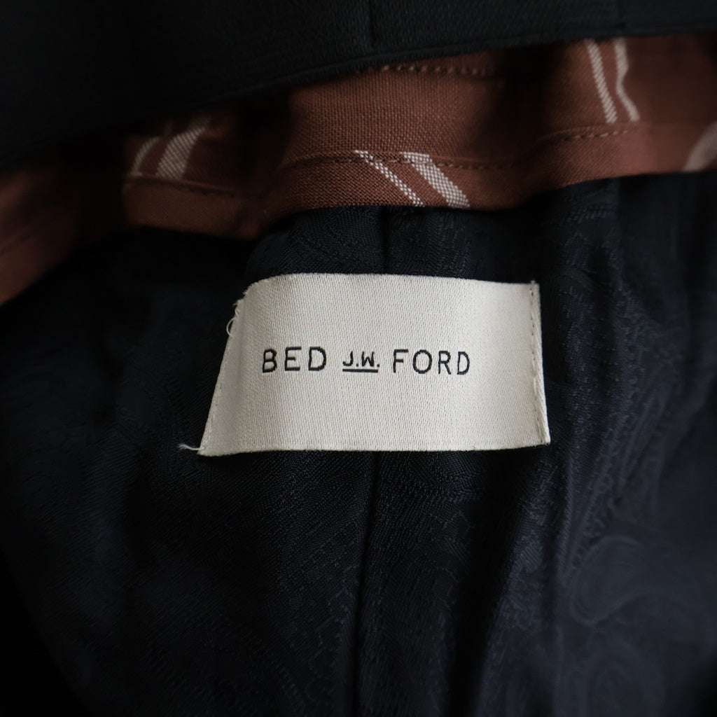 BED J.W. FORD(ベッドフォード) 25SS タータンチェック スラックス ブラウン 25SS-B-PT02-1