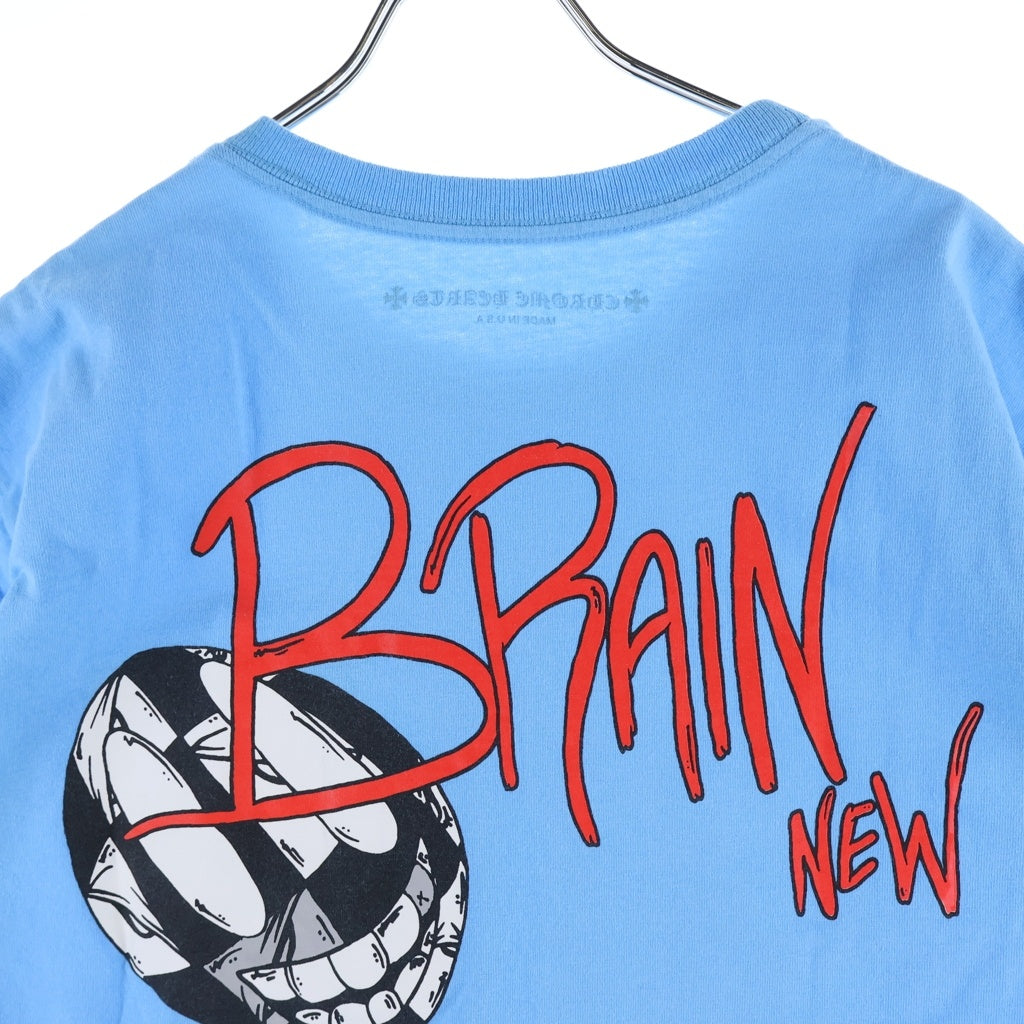 CHROME HEARTS(クロムハーツ) ×MATTY BOY BRAIN NEW S/S TEE マッティボーイ ブレインニュー クルーネック半袖カットソーTシャツ ブルー -