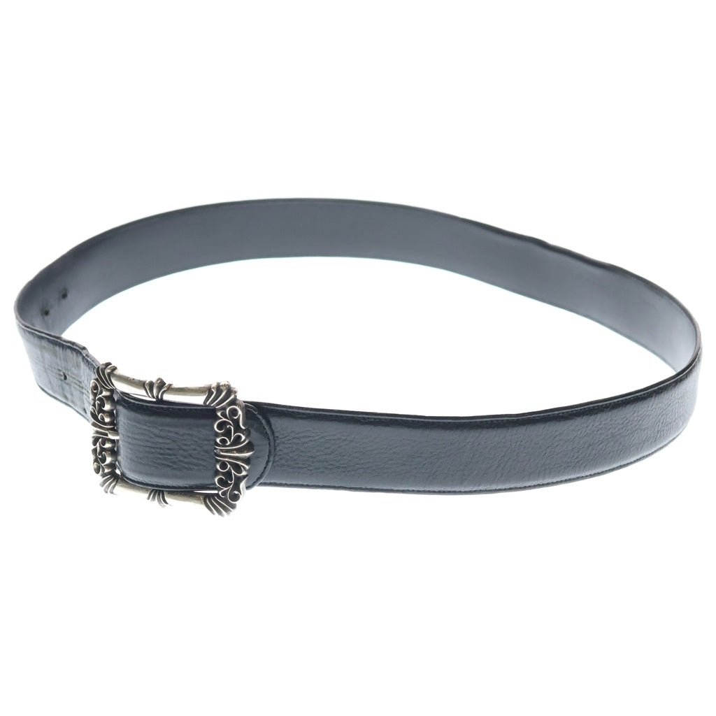 CHROME HEARTS(クロムハーツ) BLT FILIGREE OTJ フィリグリーOTJバックル レザーベルト ブラック/シルバー