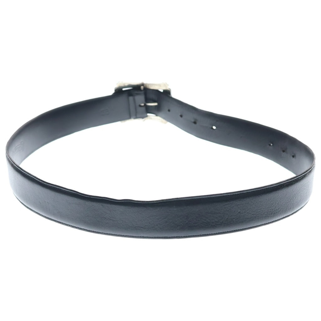 CHROME HEARTS(クロムハーツ) BLT FILIGREE OTJ フィリグリーOTJバックル レザーベルト ブラック/シルバー