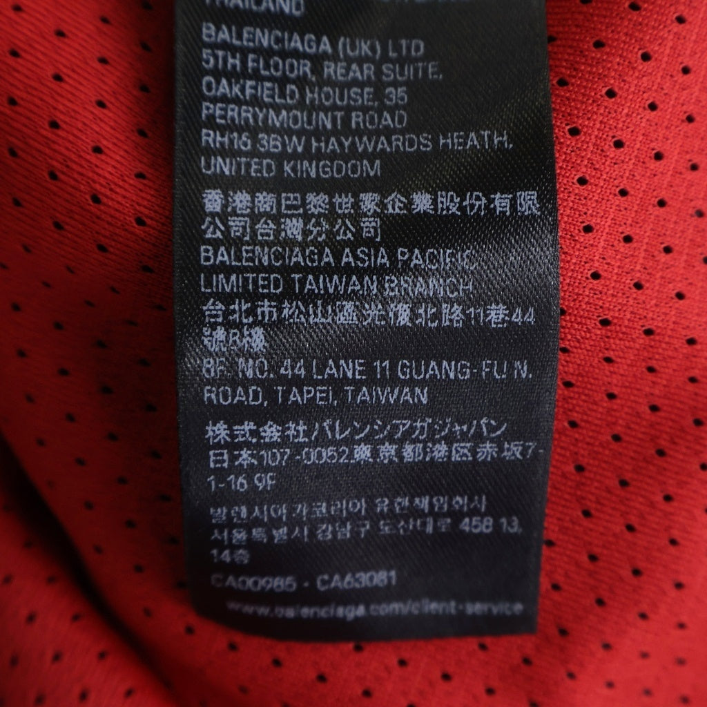BALENCIAGA(バレンシアガ) 25AW ×NBA NYLON COACH JACKET ナイロンコーチジャケット ブラック/レッド 864836 TMO13