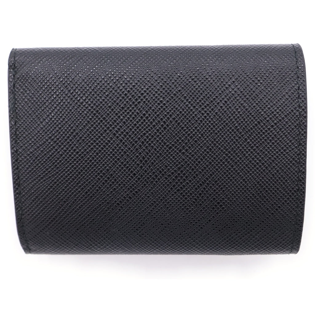 PRADA(プラダ) サフィアーノ トライアングルロゴ 3つ折り財布 ブラック 2MH042 レディース