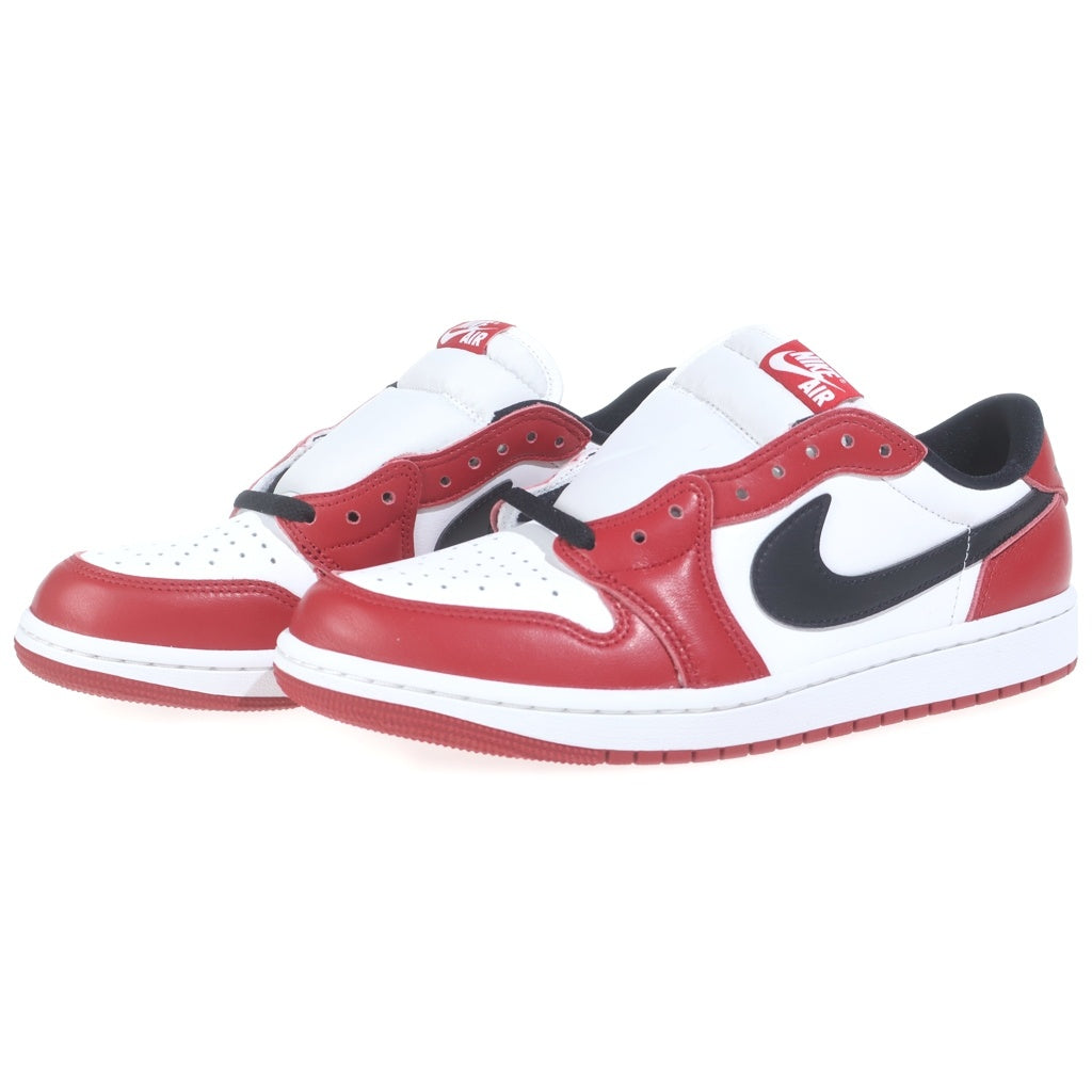 NIKE(ナイキ) AIR JORDAN1 LOW CHICAGO エアージョーダン1 シカゴ レザーローカットスニーカー レッド/ホワイト US9/27cm HQ6998-600