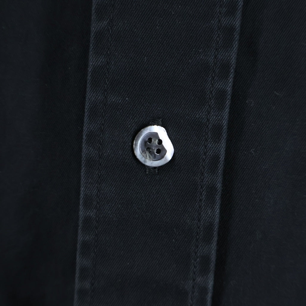 LOEWE(ロエベ) Anagram Pocket Shirt アナグラムロゴ刺繍 ポケット 長袖シャツ ブラック H526Y05X82