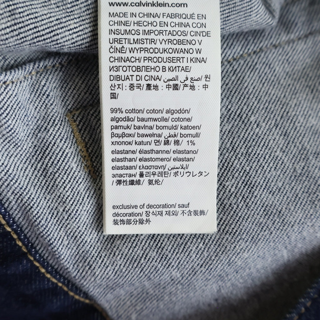 Calvin Klein(カルバンクライン) 22SS DAD DENIM JACKET タイガー刺繍 デニムジャケット インディゴ J319942