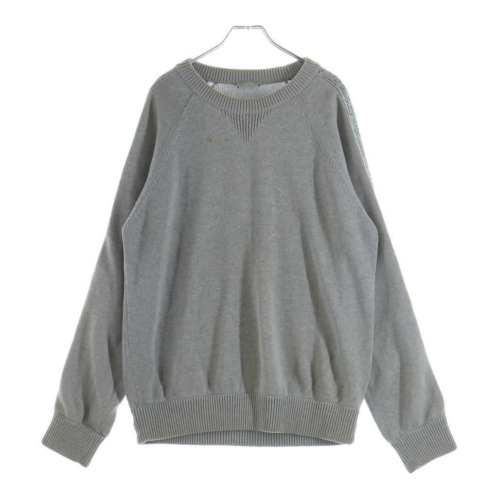 DIOR(ディオール) 21AW ショルダーオブリーク 長袖ニットセーター グレー 113M638AT187