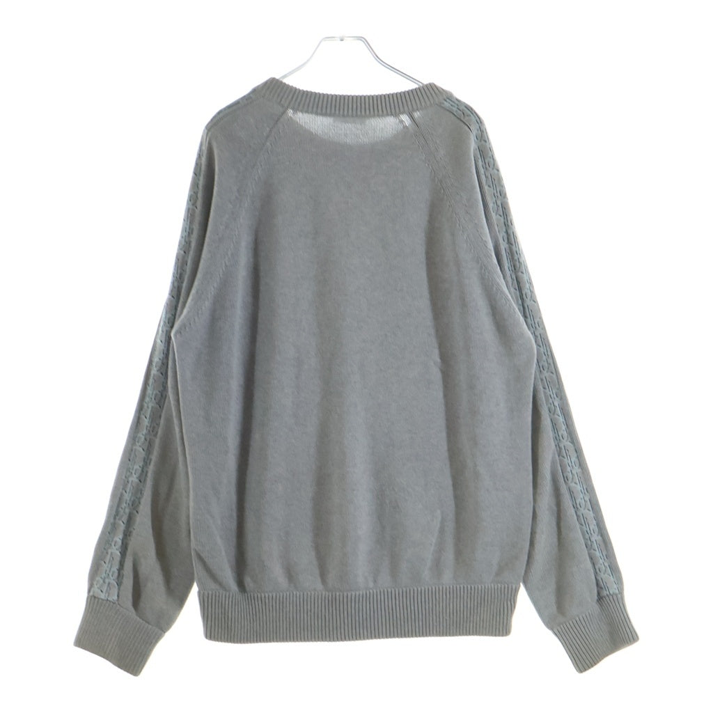 DIOR(ディオール) 21AW ショルダーオブリーク 長袖ニットセーター グレー 113M638AT187
