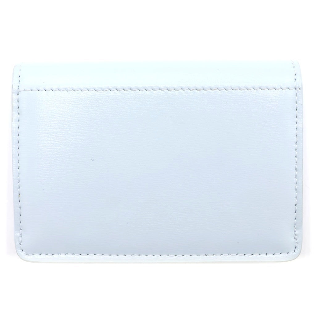 CELINE(セリーヌ) トリオンフ カードケース ライトブルー GD金具 レディース