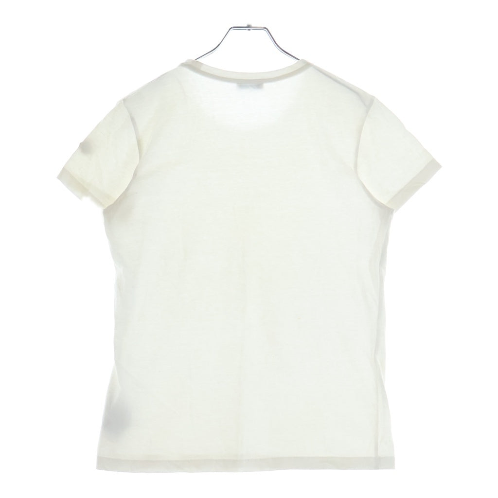 MONCLER(モンクレール) ロゴワッペン クルーネック半袖Tシャツ カットソー ホワイト F10938C73200 V8058