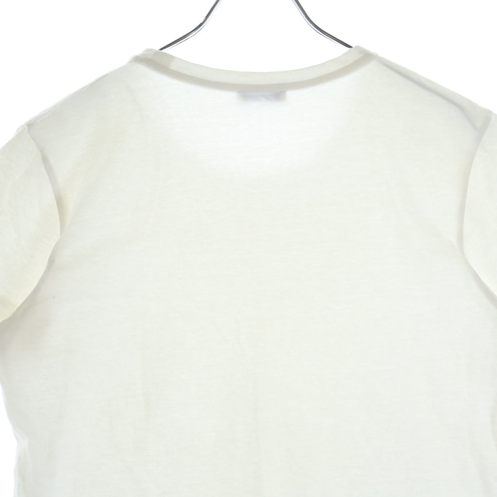 MONCLER(モンクレール) ロゴワッペン クルーネック半袖Tシャツ カットソー ホワイト F10938C73200 V8058