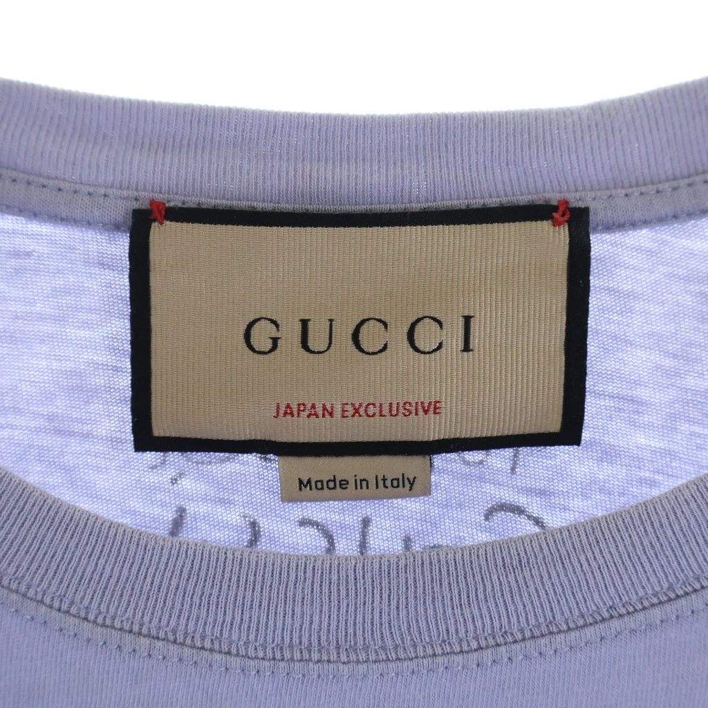 GUCCI(グッチ) ×ヒグチユウコ フロントプリント 半袖Tシャツ カットソー ブルー 615044 XJDSU レディース