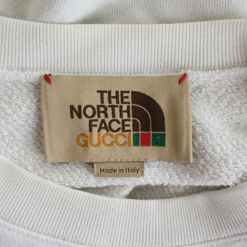 GUCCI(グッチ) ×THE NORTH FACE クルーネック スウェットトレーナー ホワイト 617964 XJDBY レディース